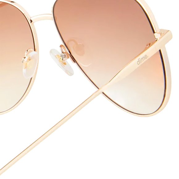 DIME Optics Venice Sunglasses in Gold/Sienna main image 5